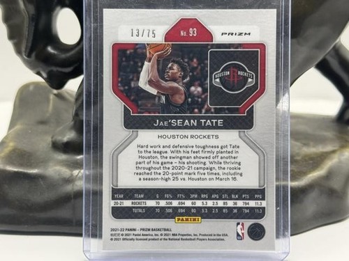 2021-22 Panini Prizm #93 Jae'Sean Tate Fast Break Viola #/75 - Foto 1 di 2