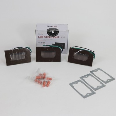 LeonLite 3-Pack of 3.5W LED Waterproof Step Lights SV239421-6PM