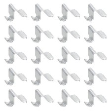 20Pcs Shelf Bracket Clips, 8mm U-Shape Adjustable Shelf Support Clip, Silver