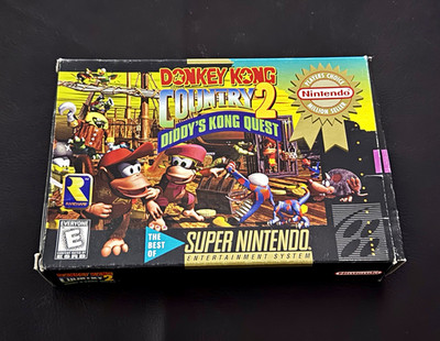 Nintendo Donkey Kong Country 2 Diddy's Kong Quest SNES Player's Choice E NTSC