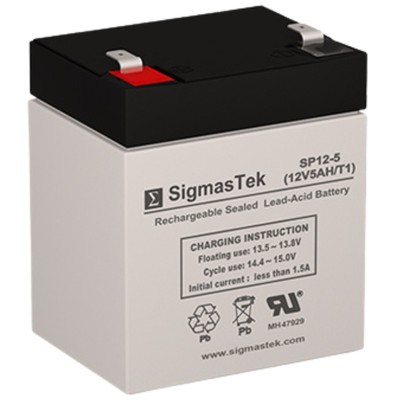 SigmasTek Replacement for Securitron M62GF Alarm Battery, SLA AGM Rechargeable