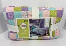Circo Pretty Patches Twin Quilt Sham Set Purples Blues Green Pink Target