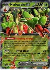 hydrapple pokemon card value EX Special Illustration Rare (167) 2024 French Scr FR-Stellar Crown RarityIllustration Rare Hit Points170 HP Grass Hydrapple ex #156 Prices |