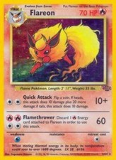 Flareon - 3/64 - Holo Rare - Unlimited Edition DMG, English Pokemon Jungle on eBay