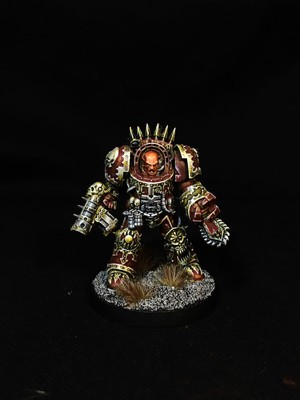 Warhammer 40k World Eaters Terminator - Azrakh the Annihilator - propainted NMM