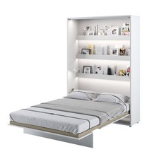 SALE!! Modern BC-01 Vertical Wall Bed Concept 140cm in White Matt