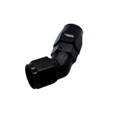 AN10 Hose End Fitting AN-10 Full Flow 45 Degree Fitting Black for Nylon Stain...