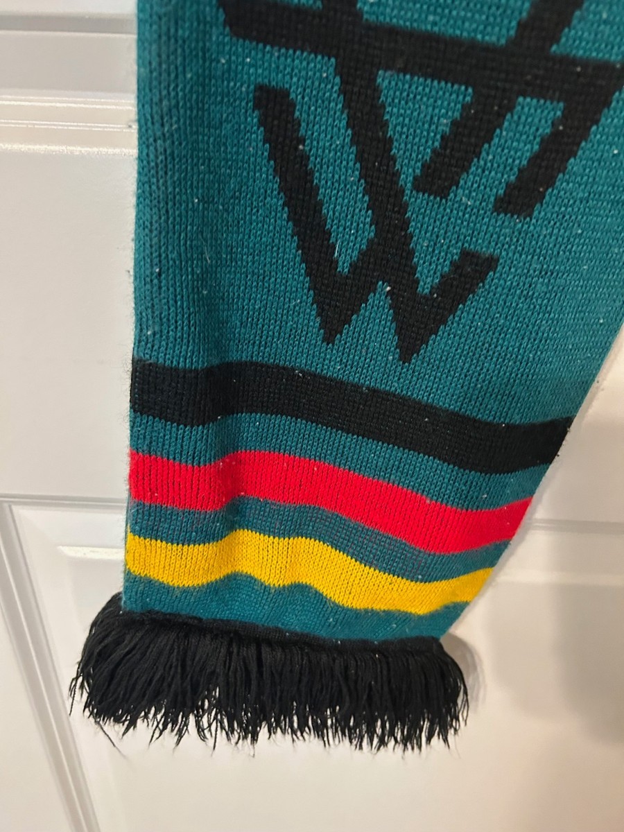 Adidas Germany Soccer Scarf Green Black Eagle Crest Football Fan
