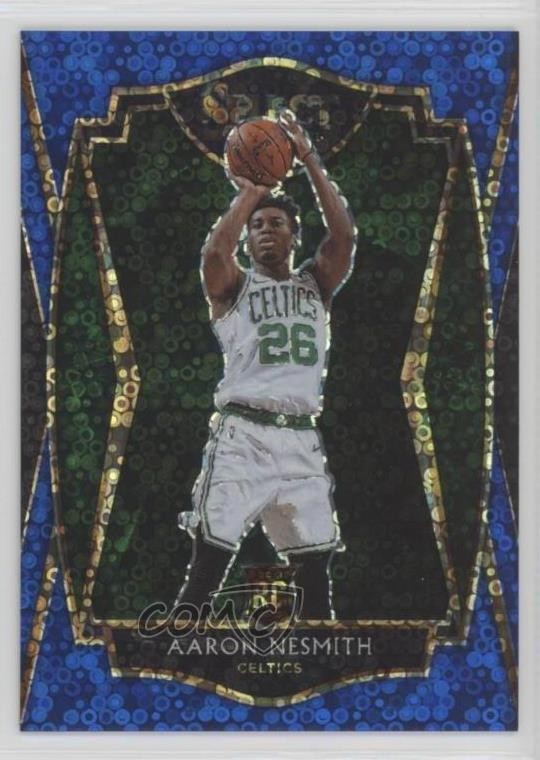 2020-21 Panini Select Premier Level Blue Disco Prizm 1/25 Aaron Nesmith #190 nd3
