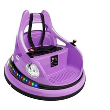Bumper Car for Kids, 12V Ride on Bumper Car for Toddler with Remote Purple