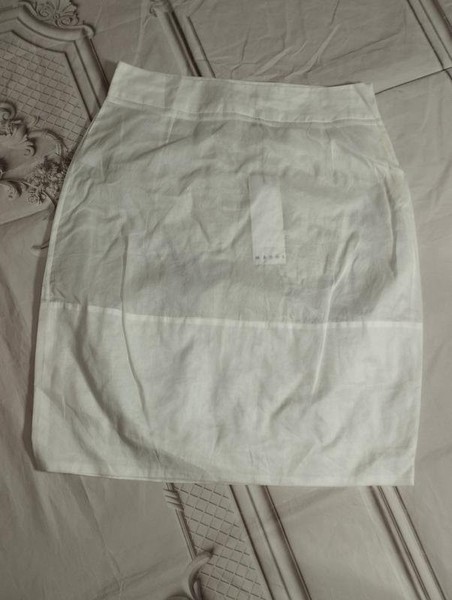 Women Marni Skirt White Cotton 42