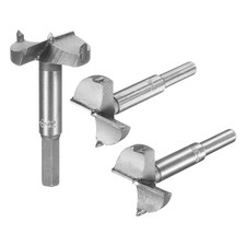 3Pcs Wood Boring Drill Bits 38mm 40mm 42mm Dia Carbide Alloy Steel Round Shank