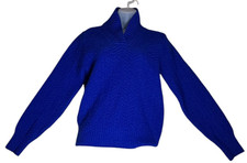 Vintage Women's Sweater Winona Knits Blue Made in USA SMALL