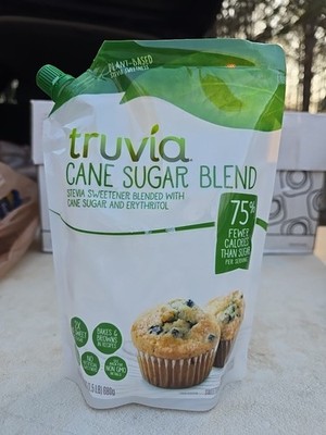 Truvia Cane Sugar Blend 24 Oz/ 1.5 Lbs - Expires 5-2029 Plant Based Stevia Sweet