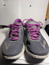 Brooks Pure Flow 6 Purple Gray Athletic Running Shoes Women’s Size 8.5