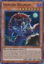 Yu-Gi-Oh TCG MP19-DE218 UR Gefahr! Dogman! 2019 Gold Sarkophag Din Mega Pack