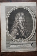 JACQUES DE TOURREIL (1656- 1714). ENGRAVING 18th century JURISCONSULTE FRANCAIS