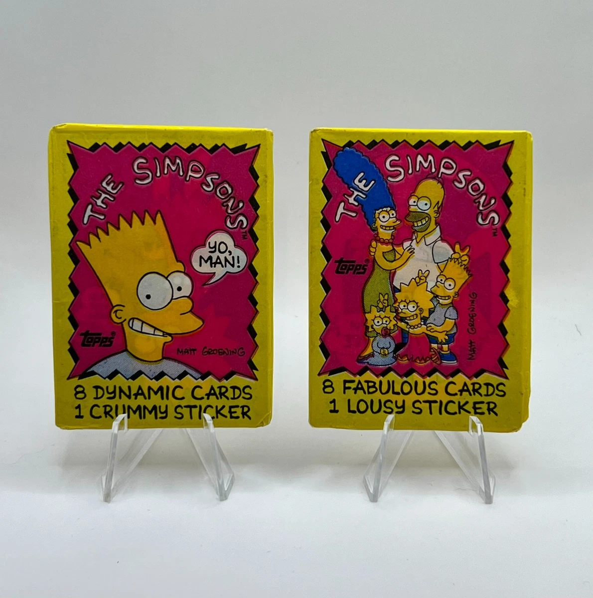 未開封　ザ・シンプソンズ トレーディングカード 8パックセット 25+ The Simpsons Topps Sealed Non-Sport Trading Card Packs for