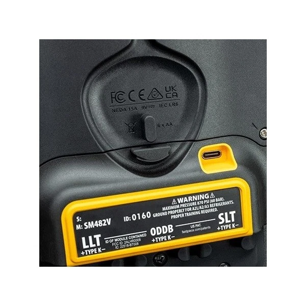 Juego de manómetros Fieldpiece Sm482v, calibre 5, digital Foto 2 de 4