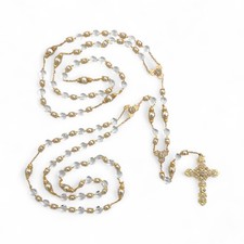 Wedding Lasso Gold Pearls Unity Cord Lazo de Boda Laso Matrimonial Rosary Gift
