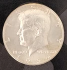 1964-P Kennedy Half Dollar 90% Silver Coin 50c Philadelphia Mint Circulated
