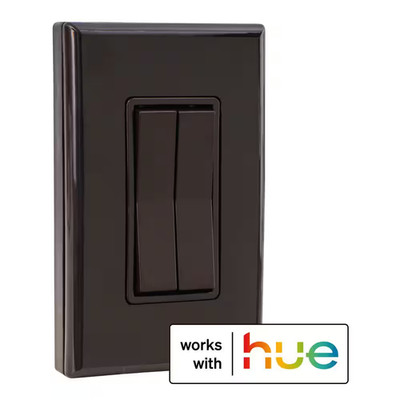Click for Philips Hue Battery-Free Dimmable Wireless Smart Switch - Brown