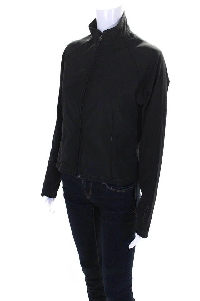 Pearl Izumi женщин насмешливый шеи полный молнии Activewear куртка черный размер S - Изображение 2 из 4