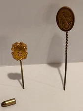 Lot Of 2 Beautiful Antique Vintage Hat Pins