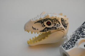 Unbranded Jurassic World Indominus Rex White Dinosaur Custom Lego Figure 75919