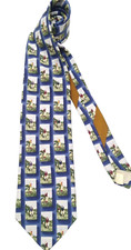 2848 ) NEW CUTTER & BUCK MEN'S TIE 100% SILK MADE IN USA