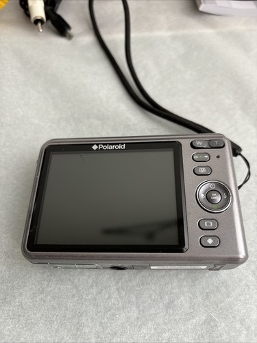 Polaroid i835 Silver Digital Camera Parts Only Not Working 8 MP Manual Bag - Picture 4 of 8