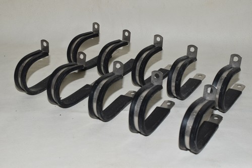 Lot of 10 Pcs - Stainless Steel Heater Hose & A/C Line Support Brackets - hanger - Picture 4 of 9