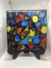 Abstract One Of A Kind Tile Art