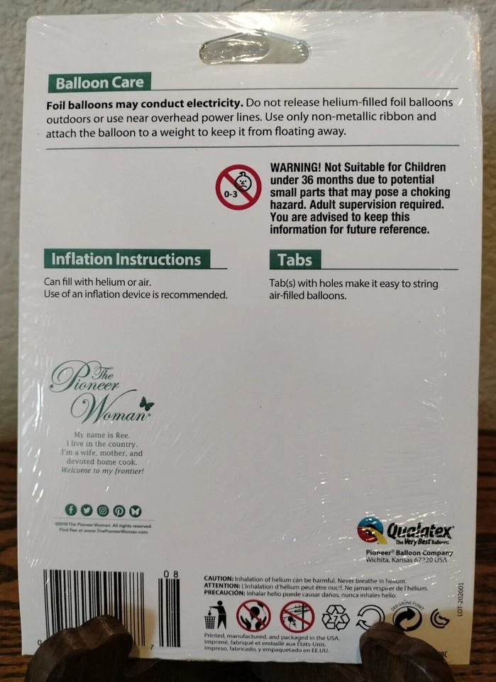 Pioneer Woman Happy Birthday Floral Foil Mylar Balloon 18" HELIUM or AIR / New - Image 2 of 2