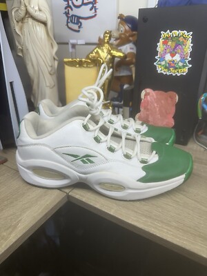 Leather Shoes Reebok Question Low Sizing Reebok Question Low Green