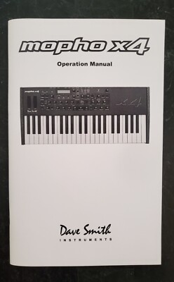 Dave Smith Mopho x4 Manual