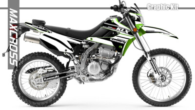 KAWASAKI KLX250 KLX300 S/D-Tracker 2008-2024 MAXCROSS GRAPHICS KIT