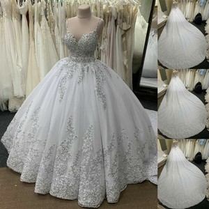 plus size bling wedding dresses