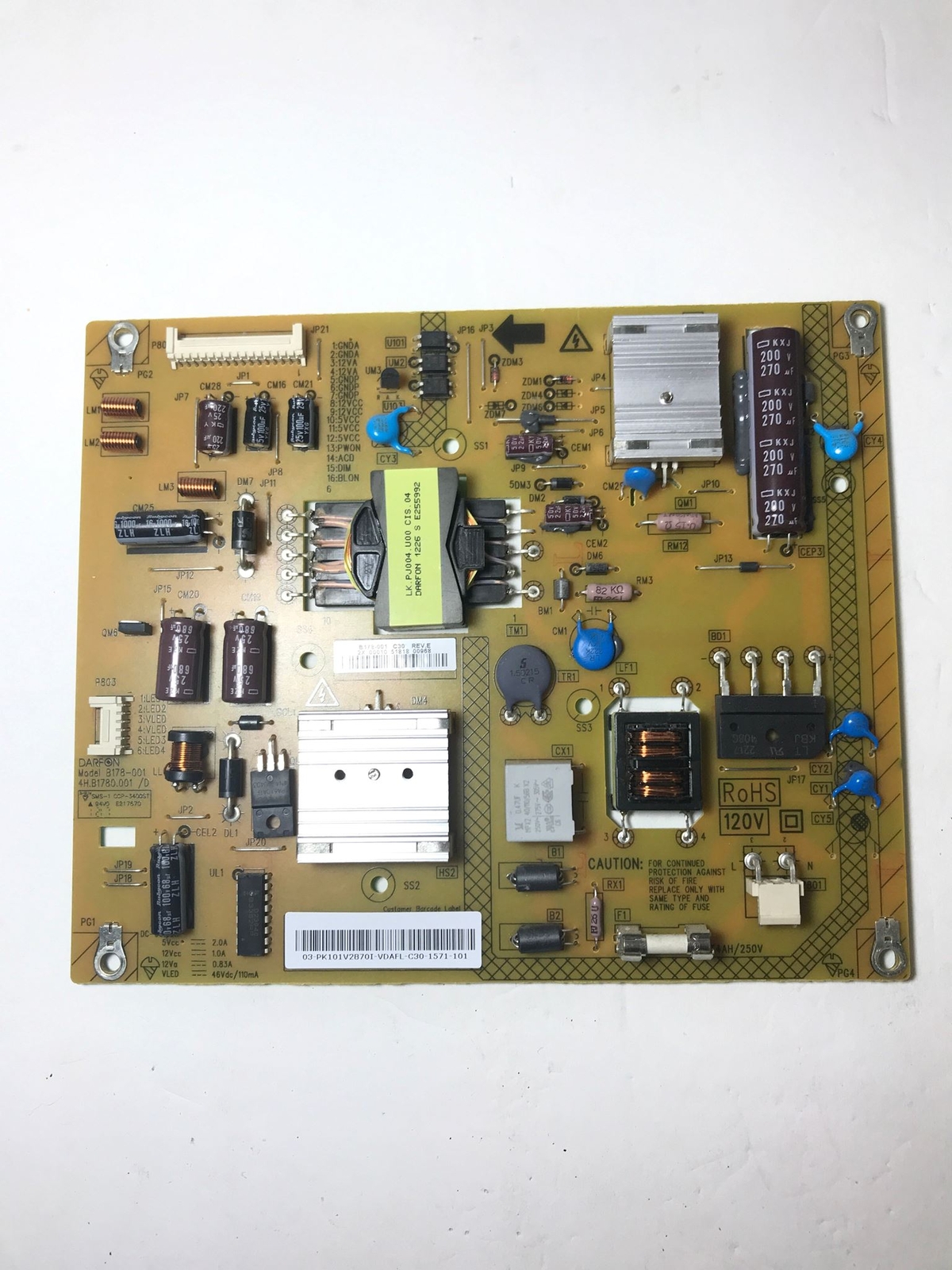 Toshiba PK101V2870I Power Supply for 24L4200U