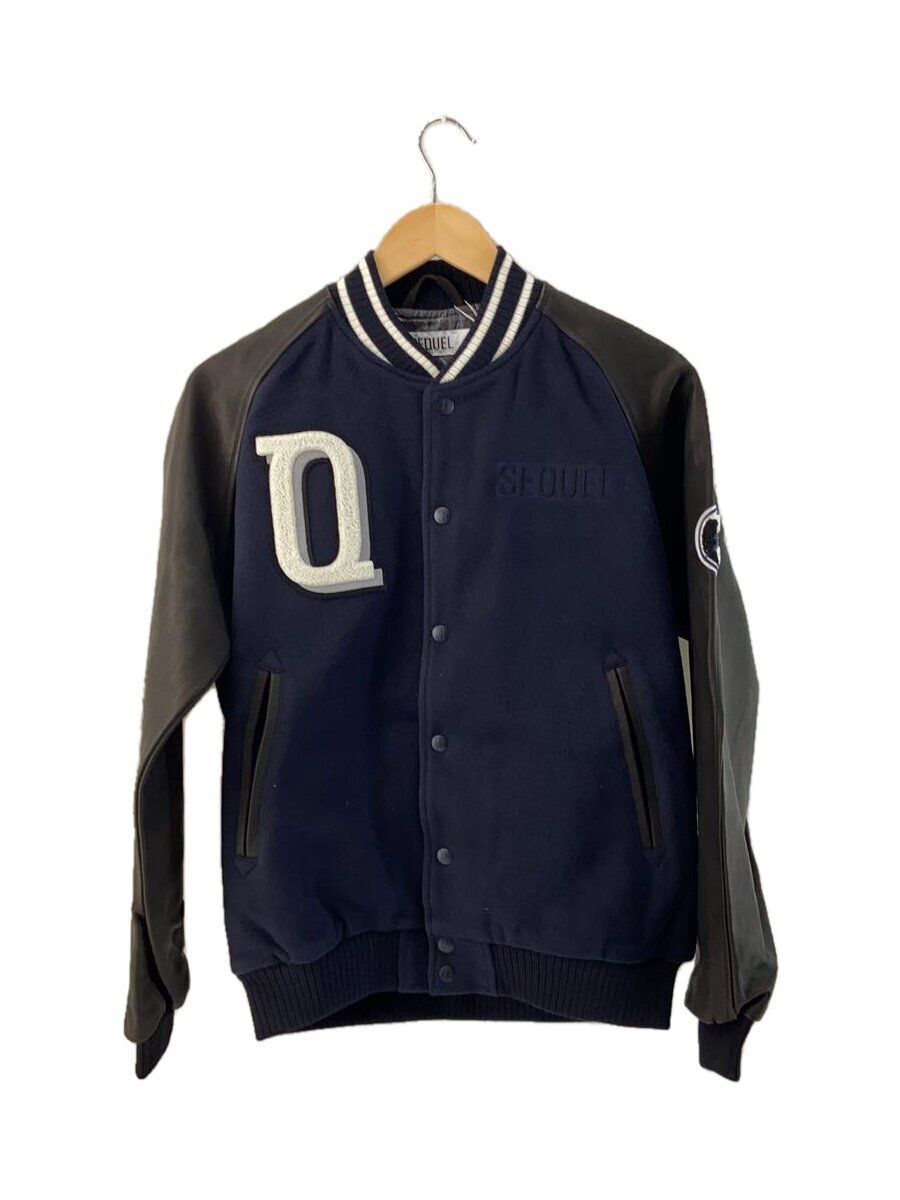 SEQUEL Stadium Jacket 21AW JUMPER M WOOL Navy SQ-21AW-JK-08 SEQUEL Stadium Jacket 21AW JUMPER M WOOL Navy SQ-21AW-JK-08