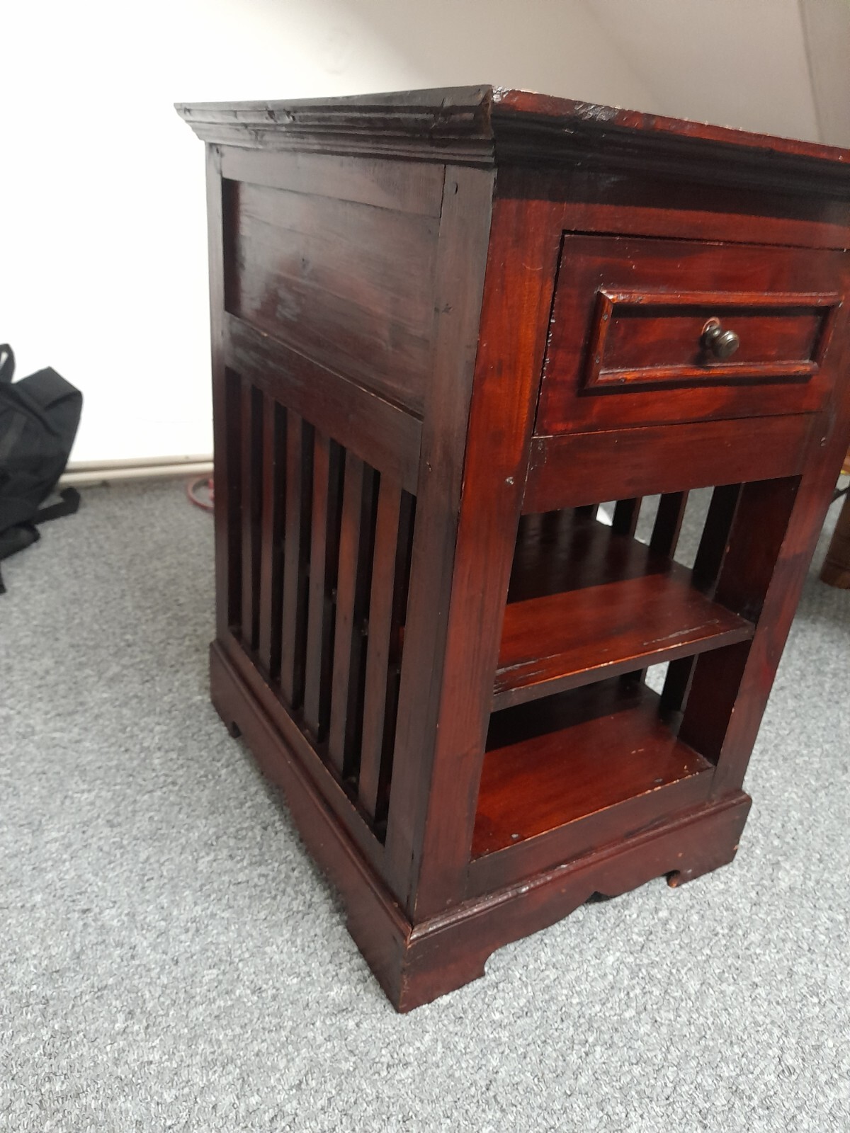 Unique 19th Century Mahogany Bedside Table eBay