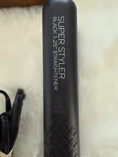 HERSTYLE Super Styler Black 1.25" Hair Straightener 100% CERAMIC