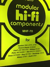 MHF-70 SAMS HI-FI  PHOTOFACT CAPEHART GE LLOYD'S MIDLAND PHILCO RCA NOS