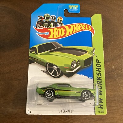 Hot Wheels  70 Camaro Green 2014 HW Workshop 231/250 NIP