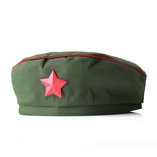 1960's Chinese People's Liberation Army Officer Mao Cap Green Grey Cosplay Adult - Picture 7 of 10