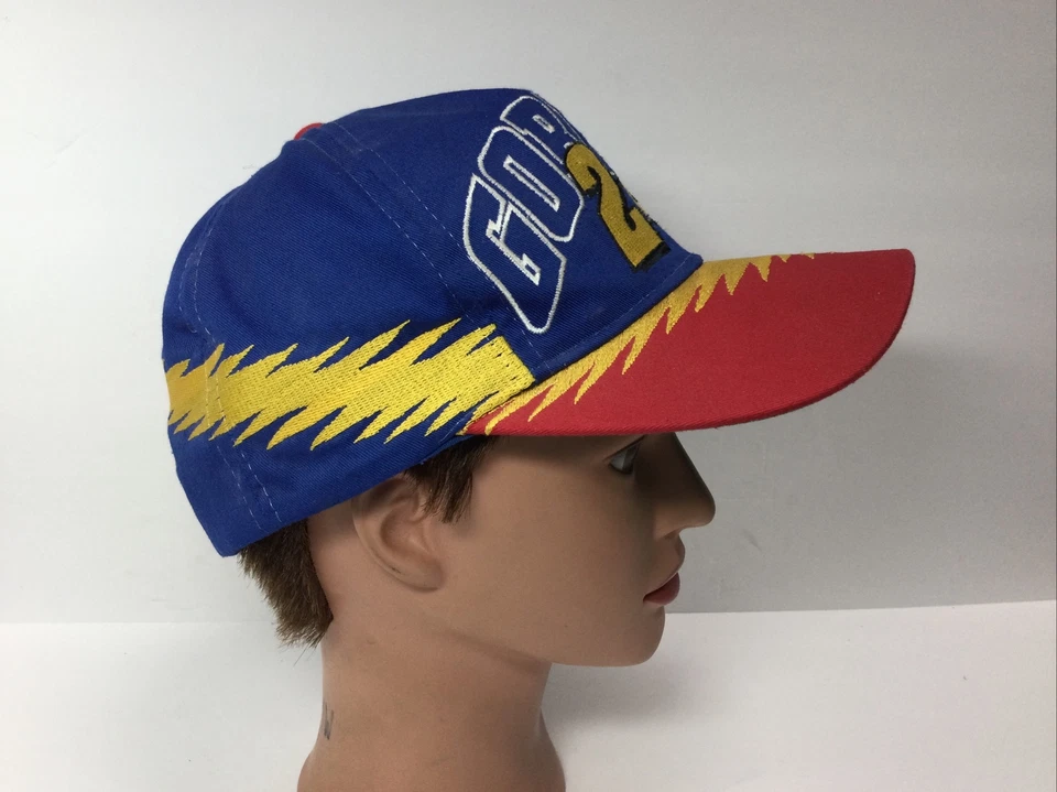 De colección NASCAR Jeff Gordon 24 Sombrero Logo Grande Camionero Snapback Azul Gorra de Béisbol Foto 3 de 4
