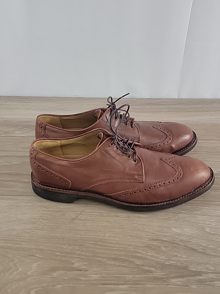 Cole Haan C12210 Brown Leather Wingtip Lace-Up Oxford Shoes  display picture 2