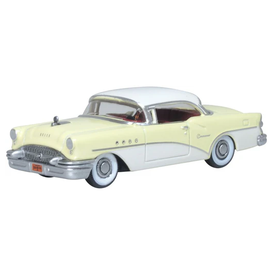Oxford 87BC55008 1955 Buick Century Condor Yellow/Dover White 1:87 Scale