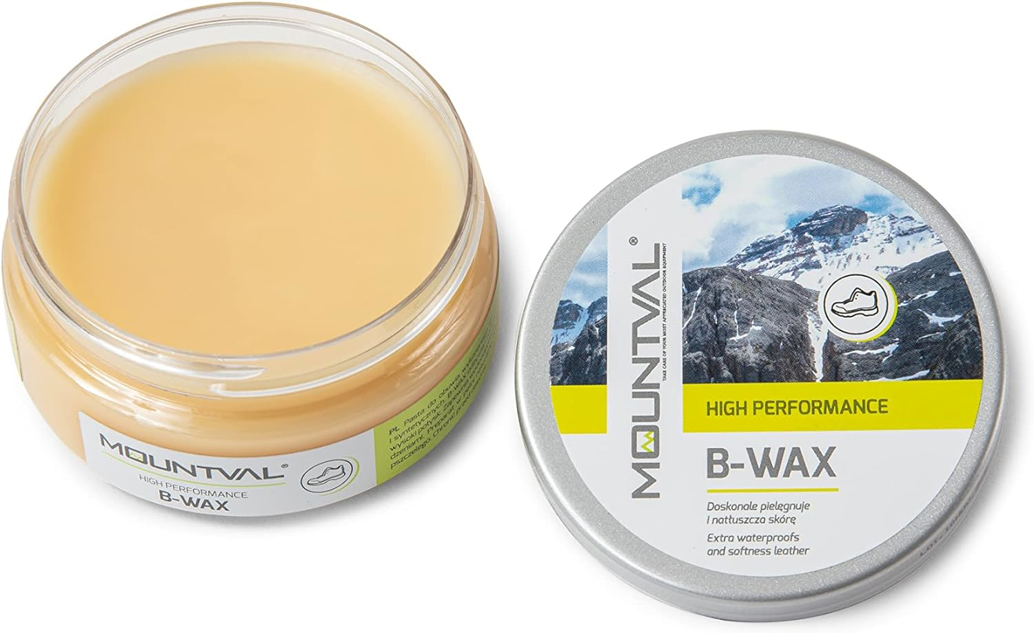 Mountval BWax, Waterproofing Wax For Leather Shoes And Boots, 1 tin