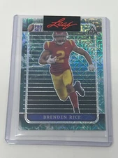 2023 Leaf Pro Set Green Pre-Production Proof BRENDEN RICE 1/1 USC Trojans